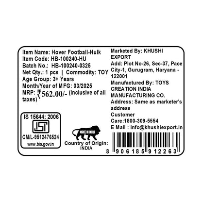 Kriiddaank HoverFootball-HulkThemeHB-100240ByMarvel Air Football GameMagical Disney Sports ToyKriiddaank Hover BallBest Hover Football Frozen EditionFrozen Theme Hover Ball Soccer