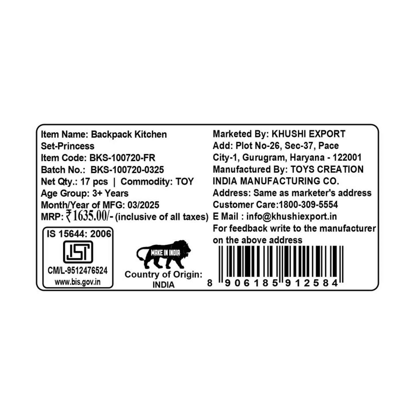 Kriiddaank BackpackKitchenSet-PrincessThemeByDisneyToy Cooking Set for KidsCooking Playset for KidsBackpack Cooking SetMini Kitchen Toy for ToddlersDisney Princess Cooking Set