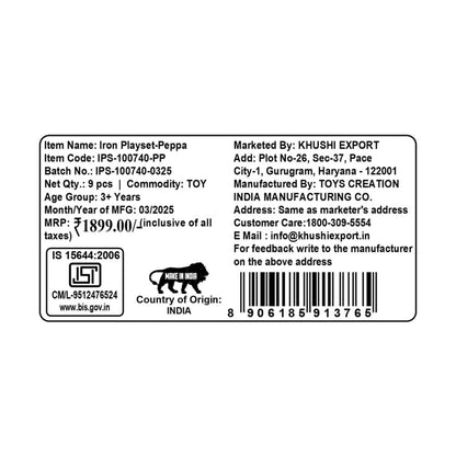 Kriiddaank IronPlayset-PeppaPigThemeByHasbroPeppa Pig Iron PlaysetPeppa Pig Housekeeping Toy SetPeppa Pig Dollhouse Ironing SetPeppa Pig Toy Appliances for GirlsPeppa Pig Laundry Playset for Girls