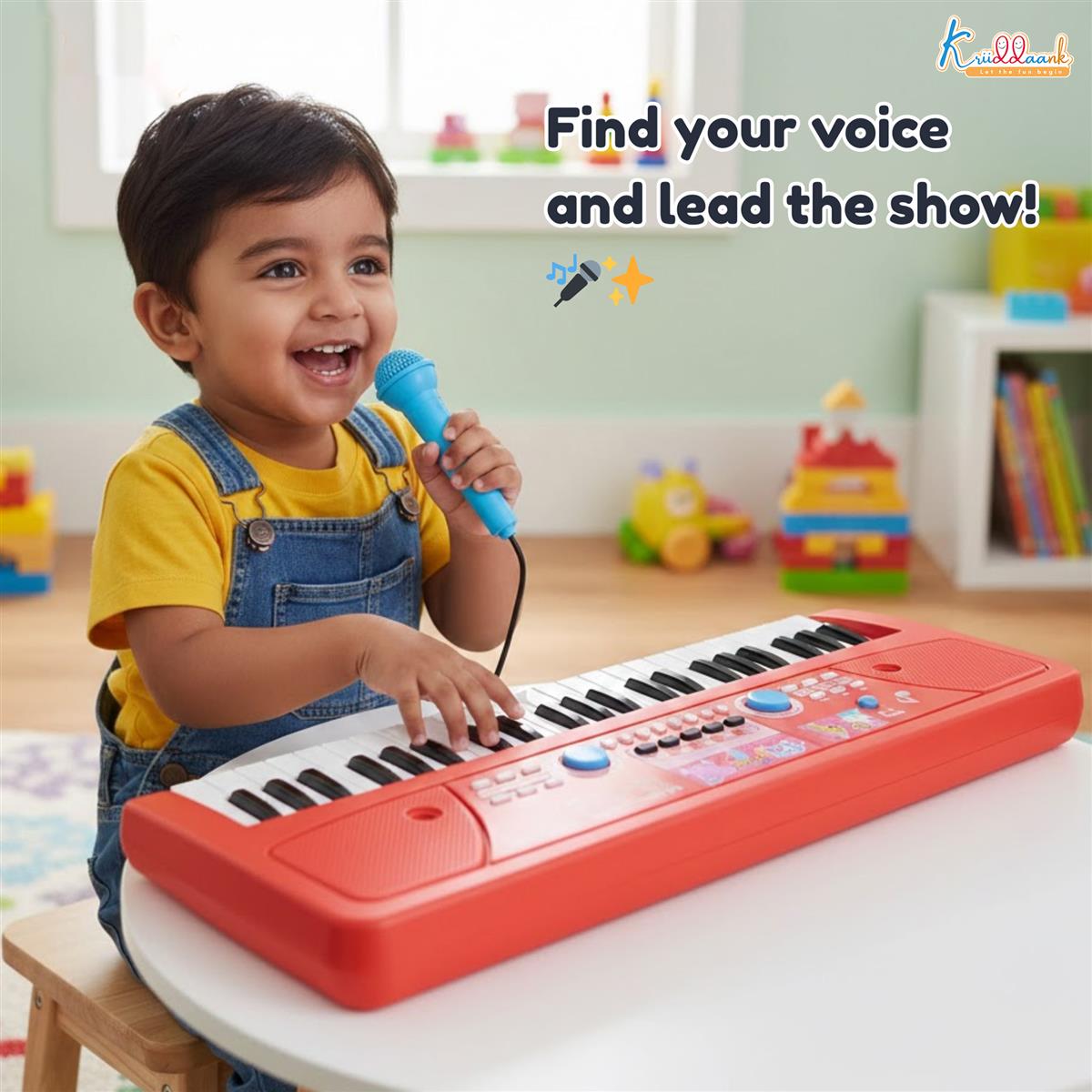 Hasbro Peppa Pig 61-Key Digital Keyboard Piano for Kids - Musical Learning Toy with Microphone, 8 Instrument Sounds, 16 Rhythms, USB & Battery Powered - Pink (KD-500)