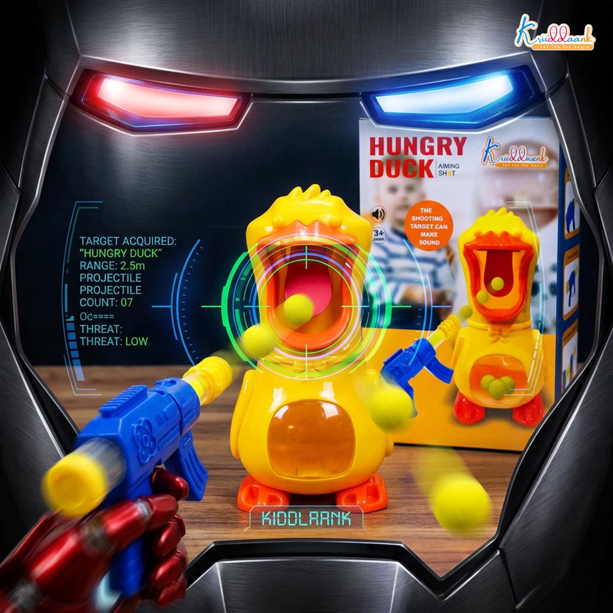 Superhero Theme Hover Football for Kids - Safe Indoor Air Power Soccer Ball with Foam Bumpers & LED Lights - Gliding Floor Toy for Active Play, Gift for Boys & Girls (Ages 3-13)