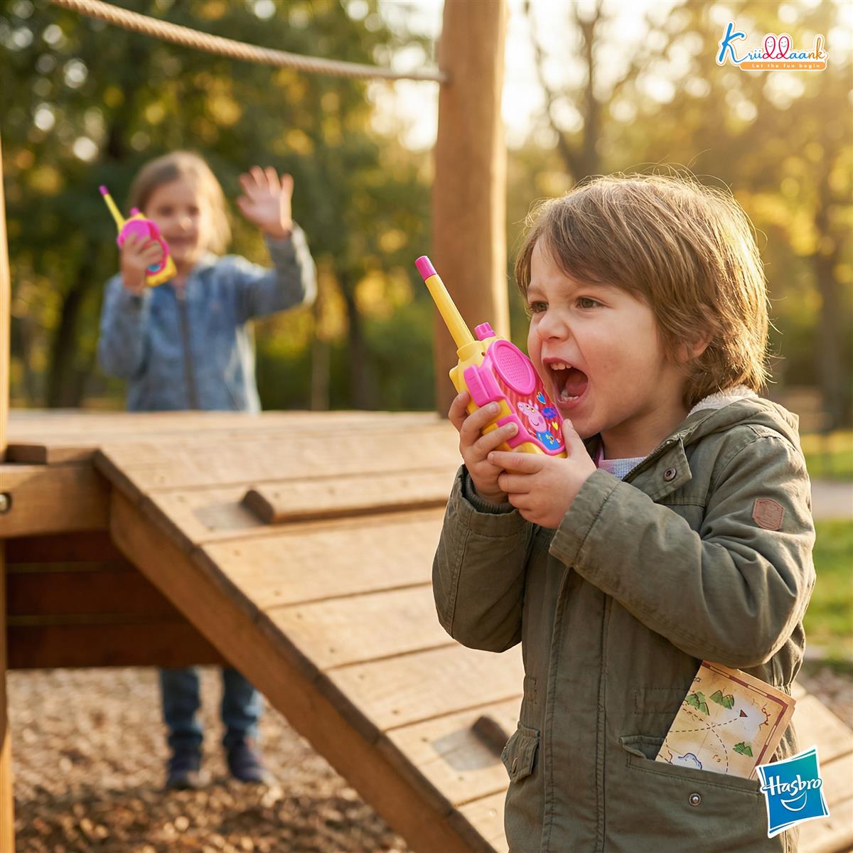 Peppa Pig Walkie Talkie Set for Kids - 75m Long Range 2-Way Radio Toy - Pink, Non-Toxic & Child Safe - Ideal for Camping, Hiking & Roleplay - Gift for Boys & Girls Ages 3+