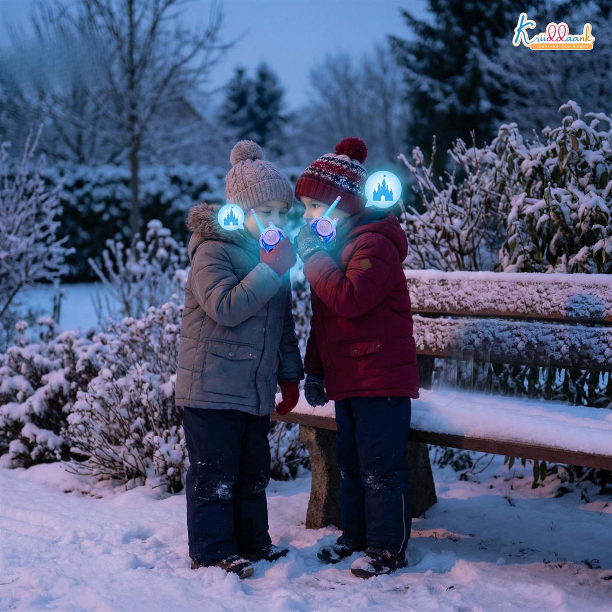 Frozen Walkie Talkie Set for Kids - 75m Range 2-Way Radio Toys for Boys & Girls Age 3+ - Turkish Blue Portable Communication Device for Camping & Hiking - 100% Non-Toxic & Child Safe (2 Pieces)