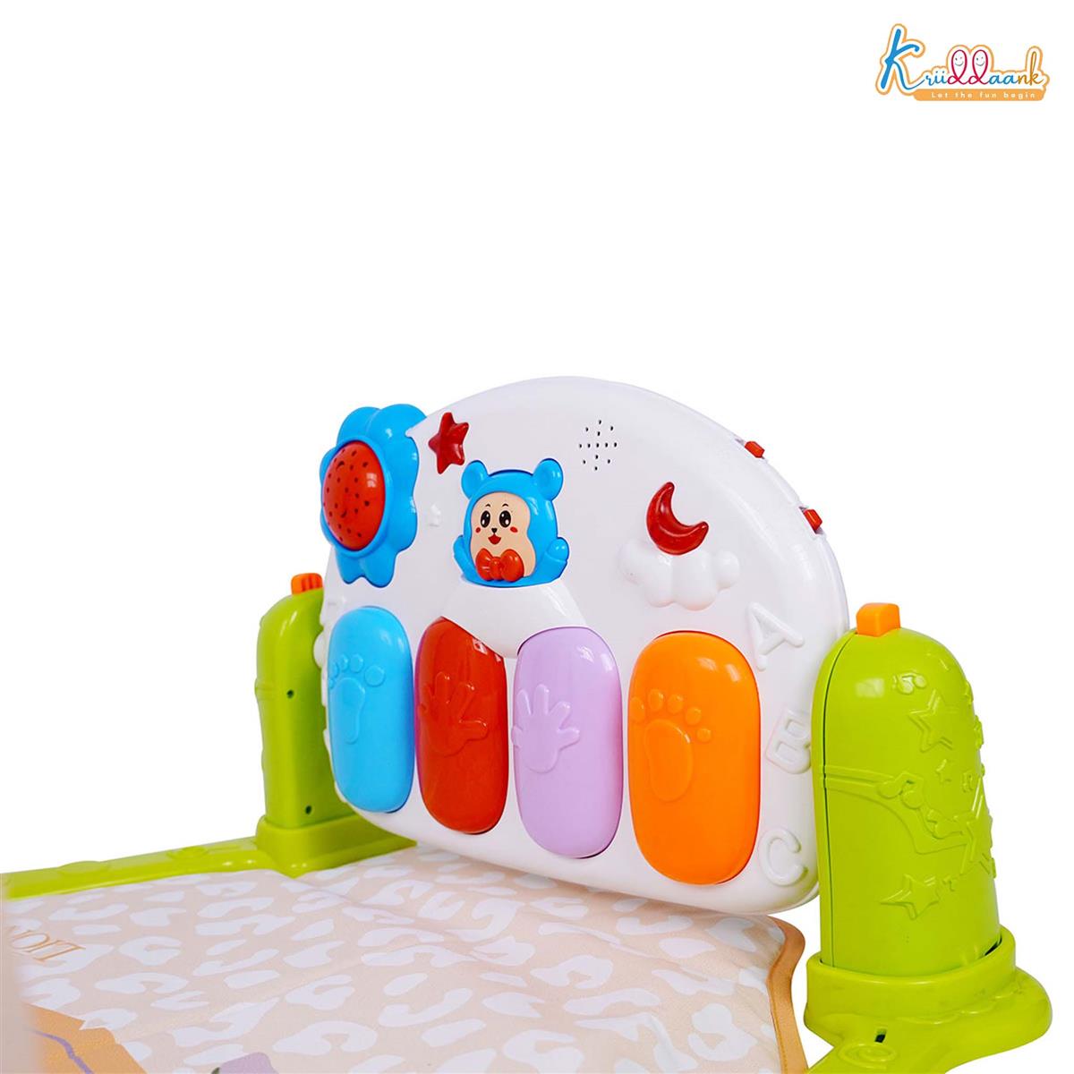 Lion King Theme Musical Baby Gym with Hanging Toys for Infants | Activity Play Mat with Piano Keyboard, Lights, Music & Rattles | 0-3 Years | Developmental Tummy Time Gym for Boys & Girls