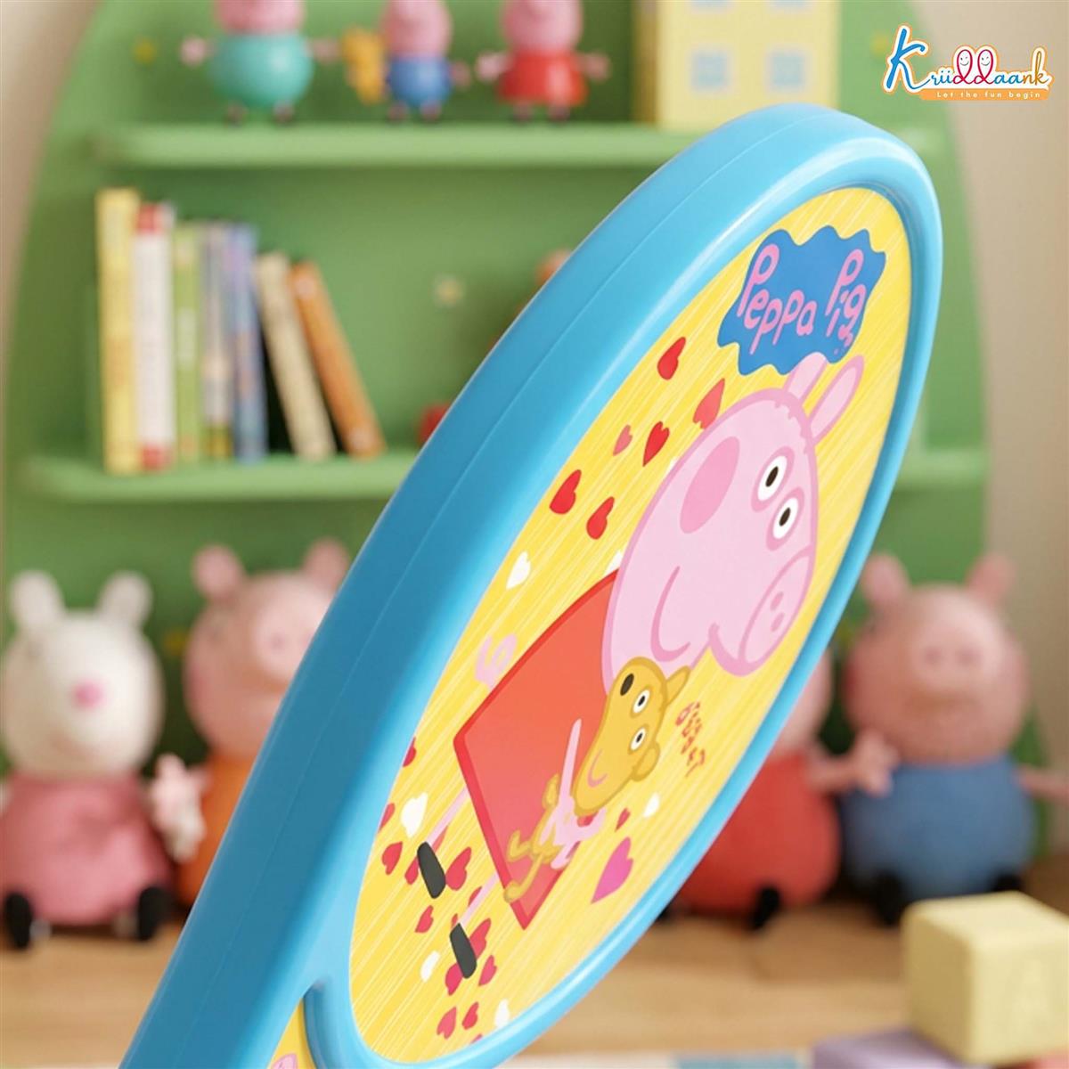 Kriiddaank Peppa Tennis Smash Tabletop Table Tennis Game for Kids - 2-Player Interactive Ping Pong Toy Set with Spring Launcher & Paddles - Active Indoor Fun, Birthday Gift for Boys & Girls 3+