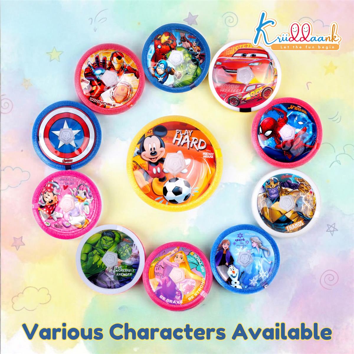 Disney Mickey Hover Football - LED Light Up Air Power Soccer Ball for Kids - Safe Indoor Game with Soft Foam Bumper - Interactive Sport Toy for Boys & Girls Ages 3+ - Ideal Birthday Gift