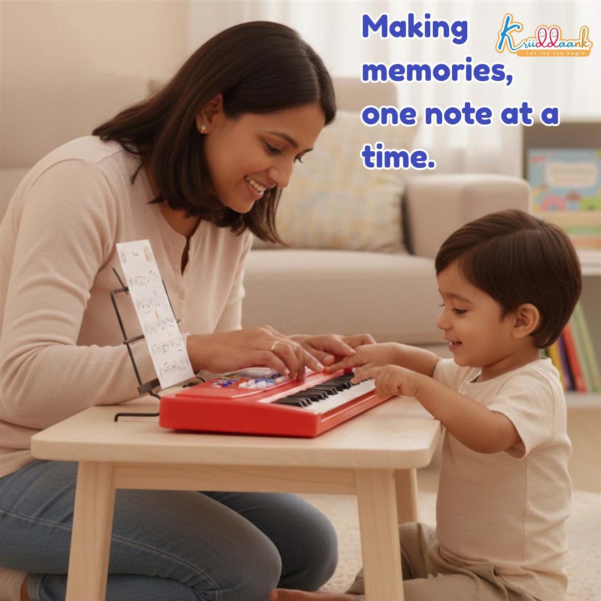 Mickey Theme Kids Keyboard Piano with Microphone - 37 Keys, 8 Instrument Sounds, 16 Rhythms, Dual Power (USB/Battery), Educational Musical Toy for Toddlers Boys Girls Age 3+ - Red KD-500-MK
