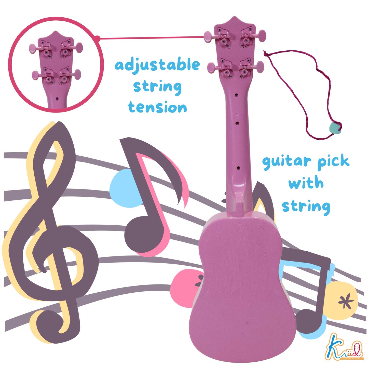 Kriiddaank Guitar-PrincessThemeGB-100180ByDisneyBest Gift for Girls & KidsMusical Instrument Toy for KidsGift for Girls - Princess Music ToyDisney Princess Birthday Gift for GirlsEducational Sound & Music Toys