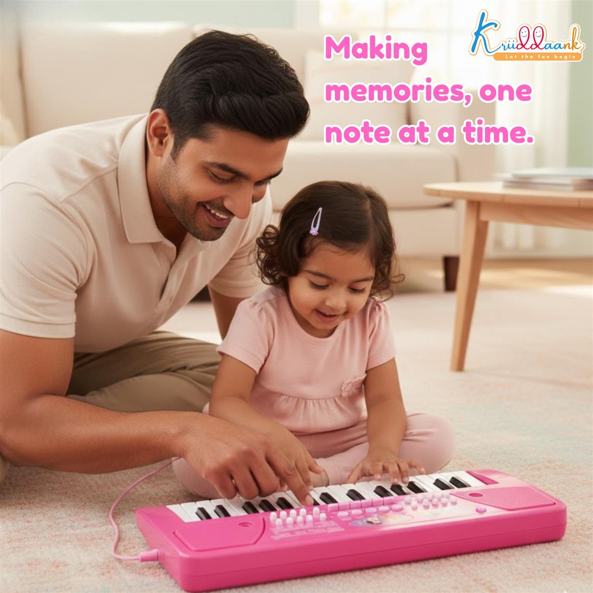Princess Keyboard Piano for Girls - 37 Keys Musical Toy with Microphone, 8 Rhythms, 8 Tones & USB/Battery Power - Educational Learning Gift for Kids Aged 3+ Years - Pink