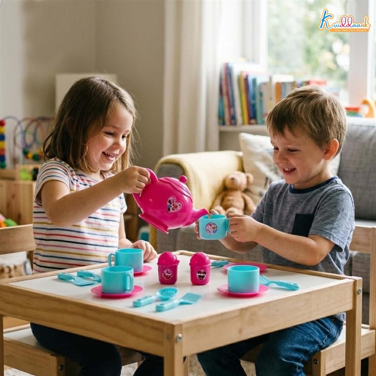 Minnie Mouse 15-Piece Tea Party Set for Kids - Pretend Play Kitchen Toy with Electronic Kettle, Realistic Boiling Sounds & Lights - Safe, Non-Toxic Birthday Gift for Girls & Boys, Ages 3+