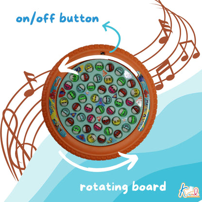 Kriiddaank MusicalFishingGame-B-NemoTheme100370ByDisneyElectronic Fishing ToyNemo ThemeChildren’s GameInteractive ToyOcean Theme Toy