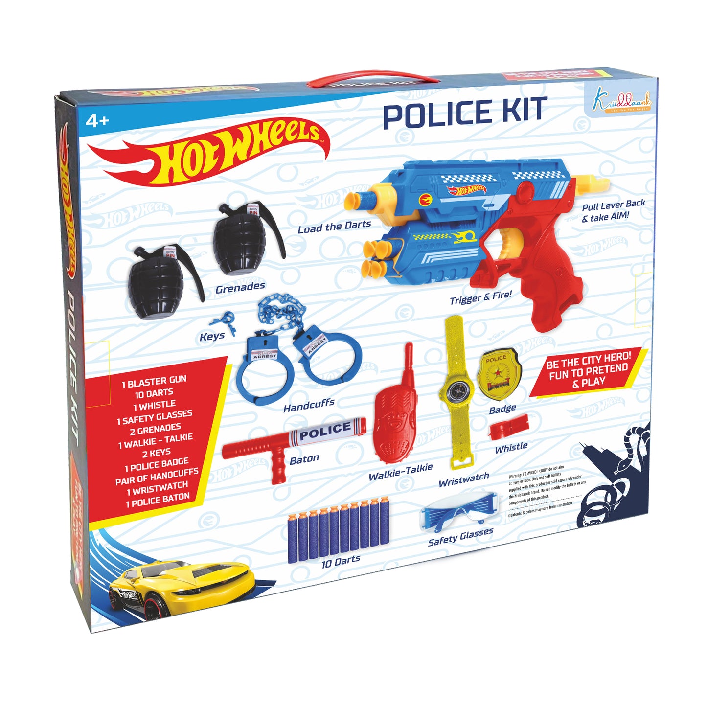 Kriiddaank HotWheelsPoliceKitPolice Kit for KidsKriiddaank Police Toy SetToy police accessoriesKids police role play setKriiddaank toy police kit